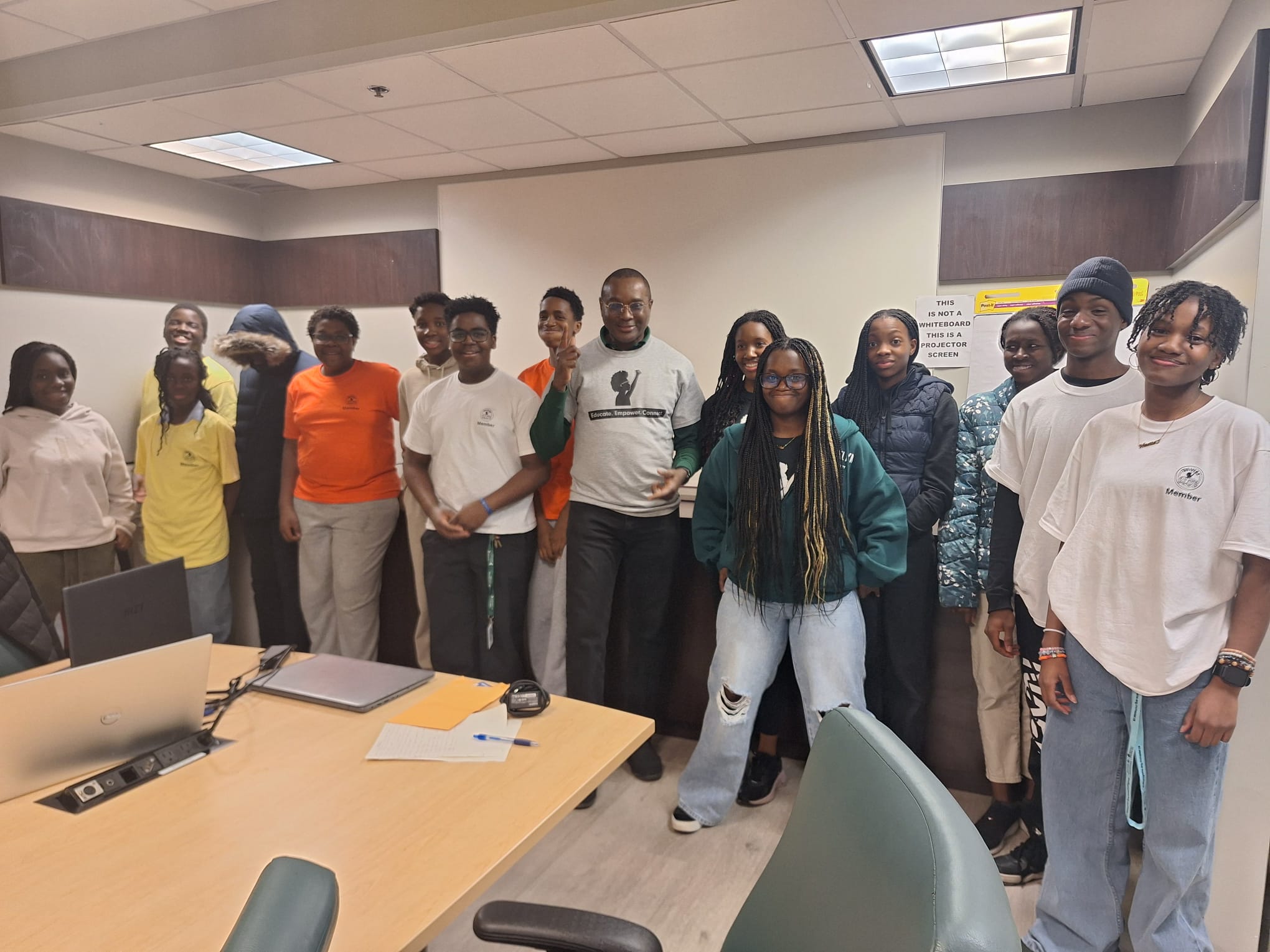 Community members connecting